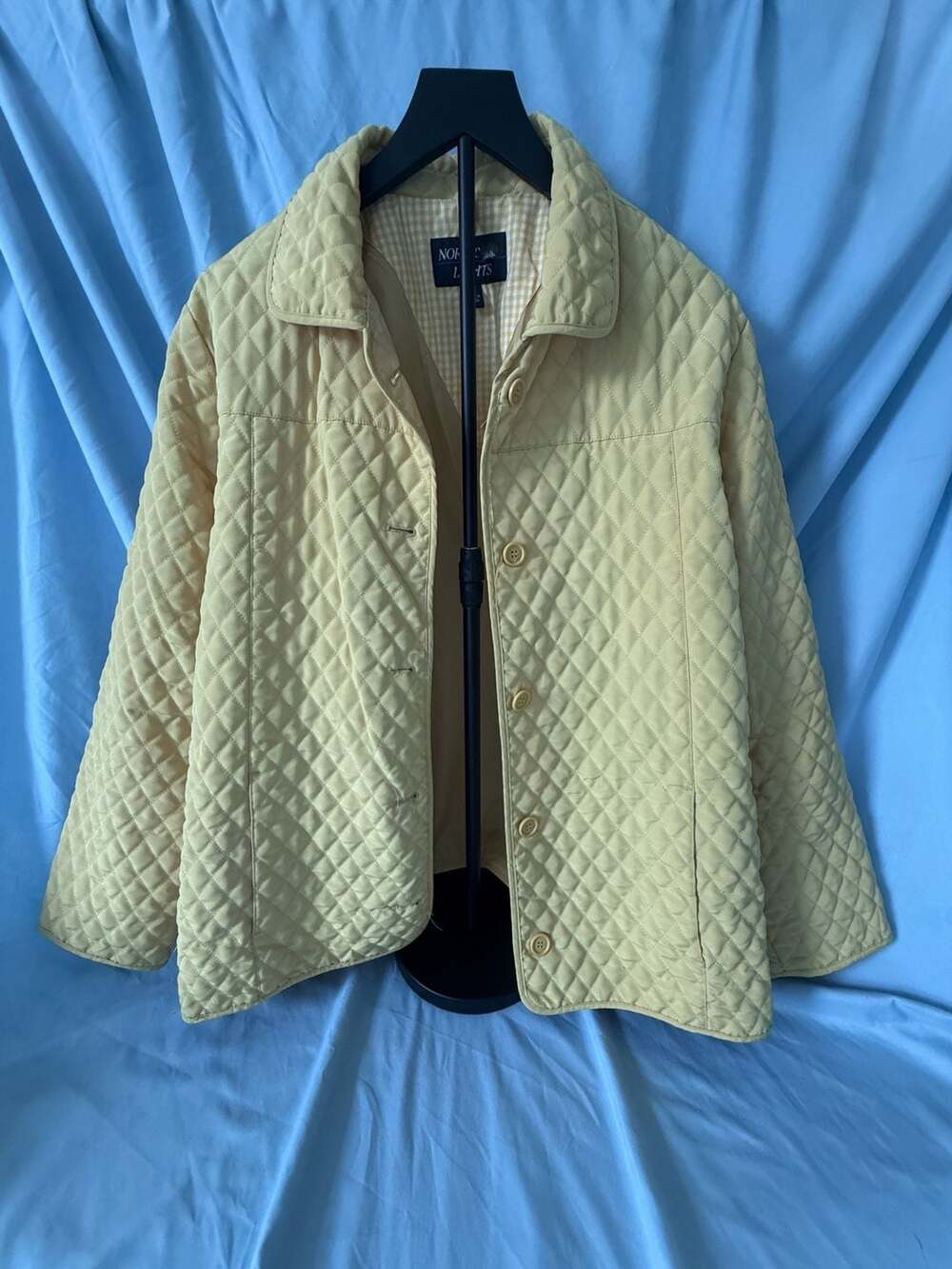 Nordic Lights Vintage Quilted Button-Front Jacket Size XL
